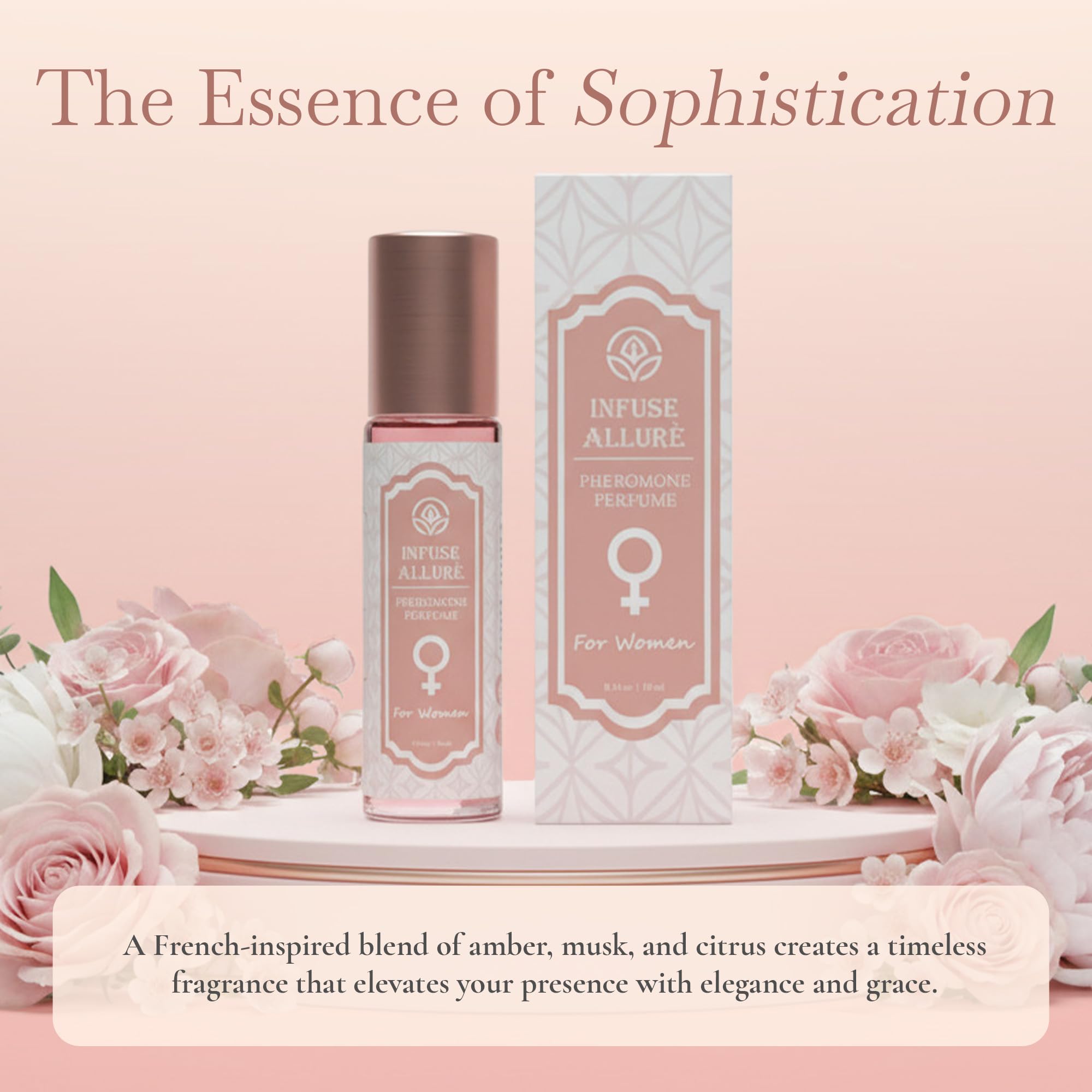Infuse Allurè Premium Pheromone Perfume for Women – Long-Lasting French Fragrance