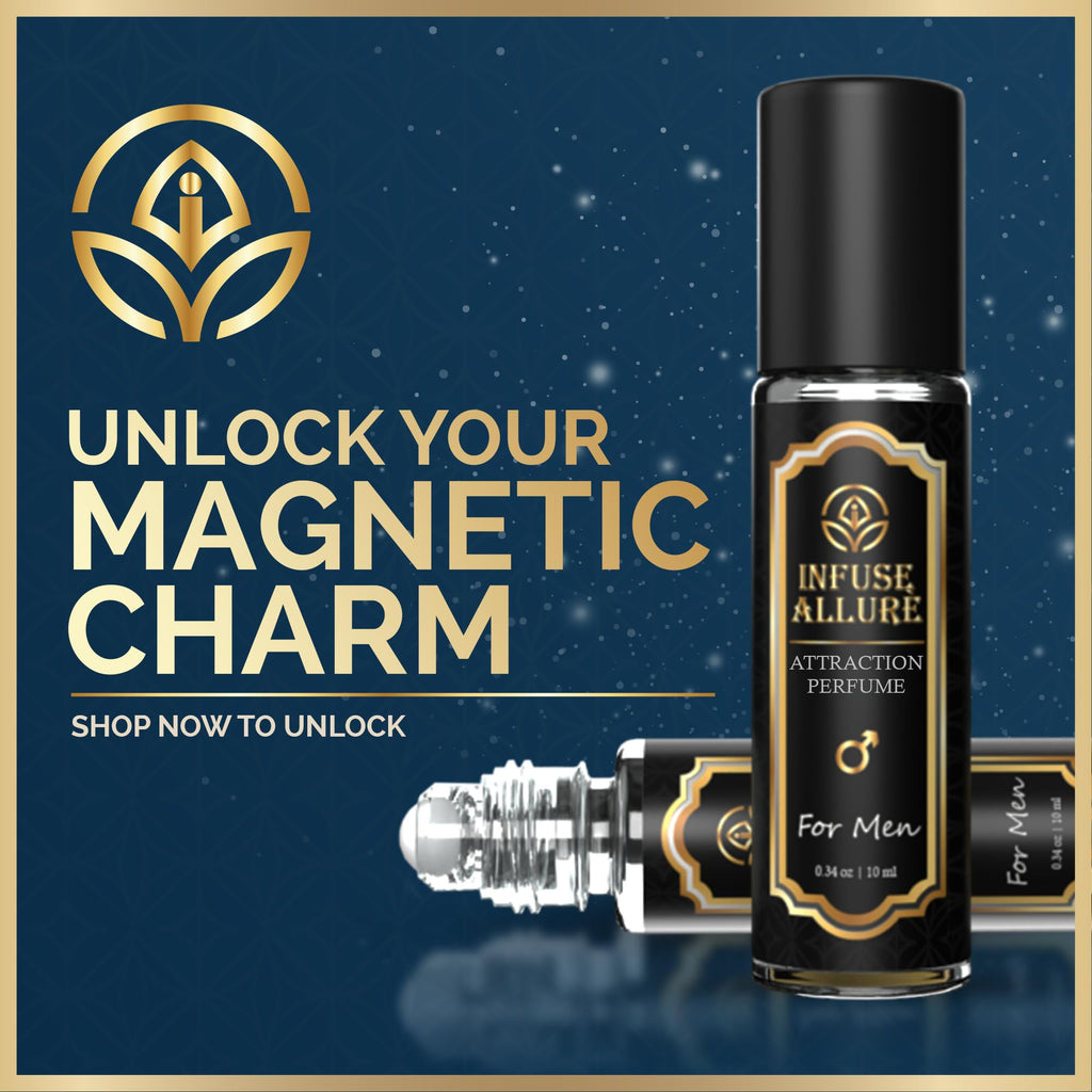 Infuse Allurè Premium Pheromones Perfume Oil for Men – Bold, Extra Strength Formula, Long-Lasting Scent 10ml
