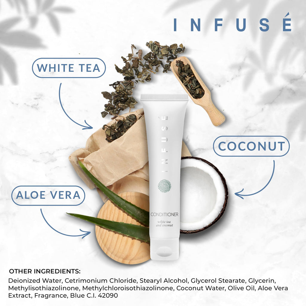 INFUSÉ Travel Size Hotel Conditioner – 200 Count, 1 oz Bottles for Hotels & Vacation Rentals