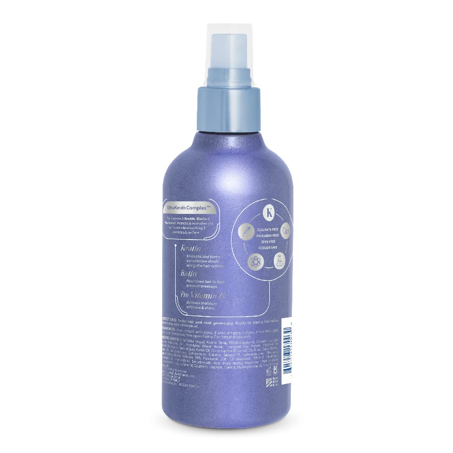 Infusion K Heat Protectant Styler with UltraKeratin Complex – Color Safe, USA Made (8 oz) Pack of 2