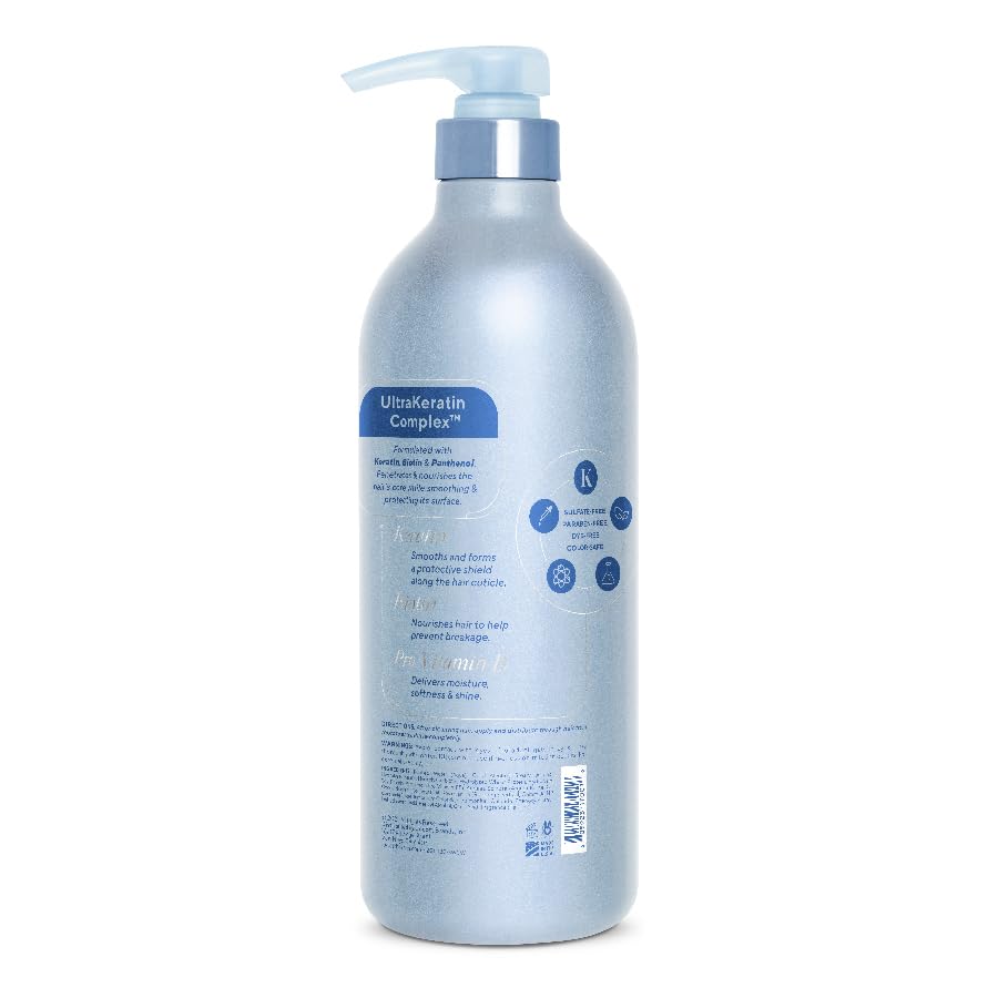 Infusion K Intense Repair Conditioner with Rosehip & UltraKeratin Complex | Deep Hydration & Strength for Damaged Hair | Color Safe, Paraben & Sulfate Free | USA Made 32 oz