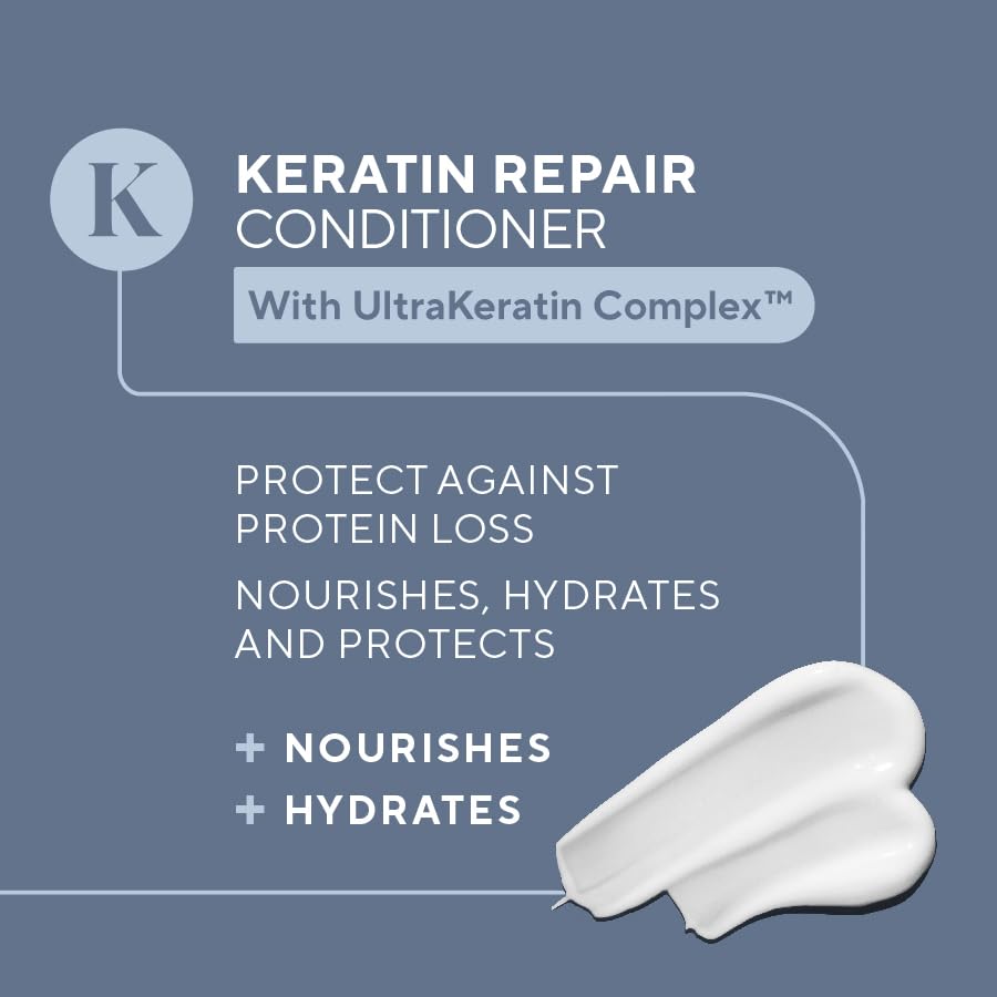 Infusion K Intense Repair Conditioner with Rosehip & UltraKeratin Complex | Deep Hydration & Strength for Damaged Hair | Color Safe, Paraben & Sulfate Free | USA Made 32 oz