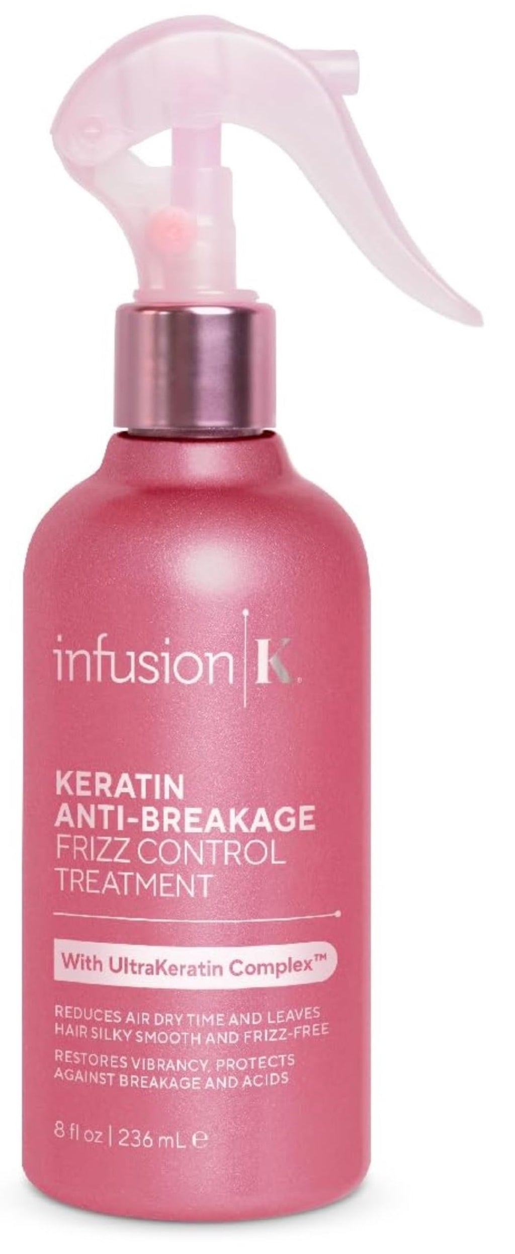 Infusion K Keratin Anti-Breakage Frizz Control Treatment – UltraKeratin Complex, Color Safe, Paraben & Sulfate Free (8 oz)