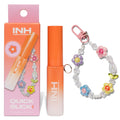 INH Hair Mascara for Flyaways – Travel-Size Finishing Stick with Charm Keychain | Peach 8ml