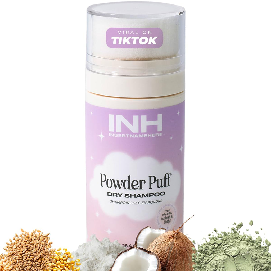 INH Hair Non Aerosol Dry Shampoo | Volumizing Texture Powder for Oily Hair | Vegan & Color Safe 28g/1oz