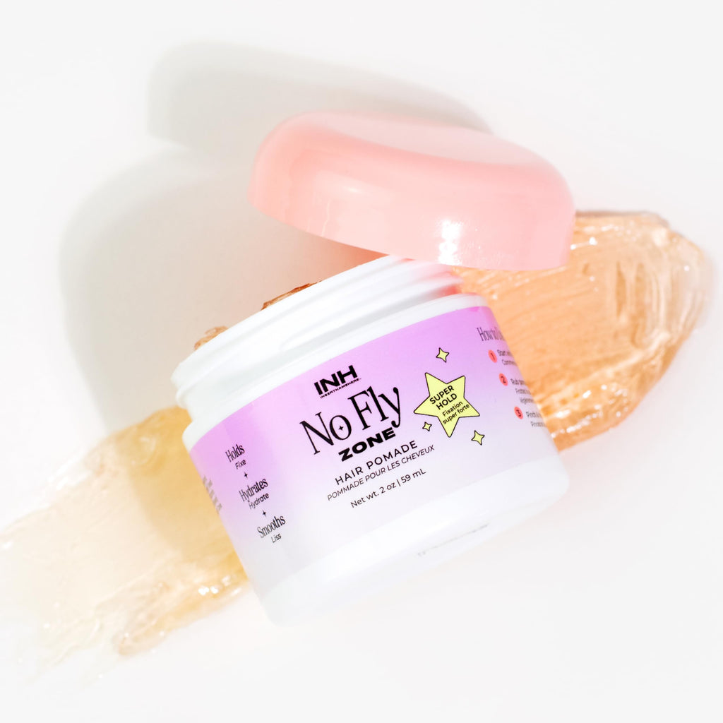 INH Hair Pomade for Flyaways – Water-Based, Strong Hold, Sweat-Proof | Glossy Finish, 2oz