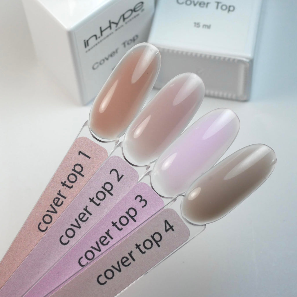 IN.HYPE Gel Cover Top Coat Nude 2 – Camouflage Gel Top Coat for UV/LED Curing