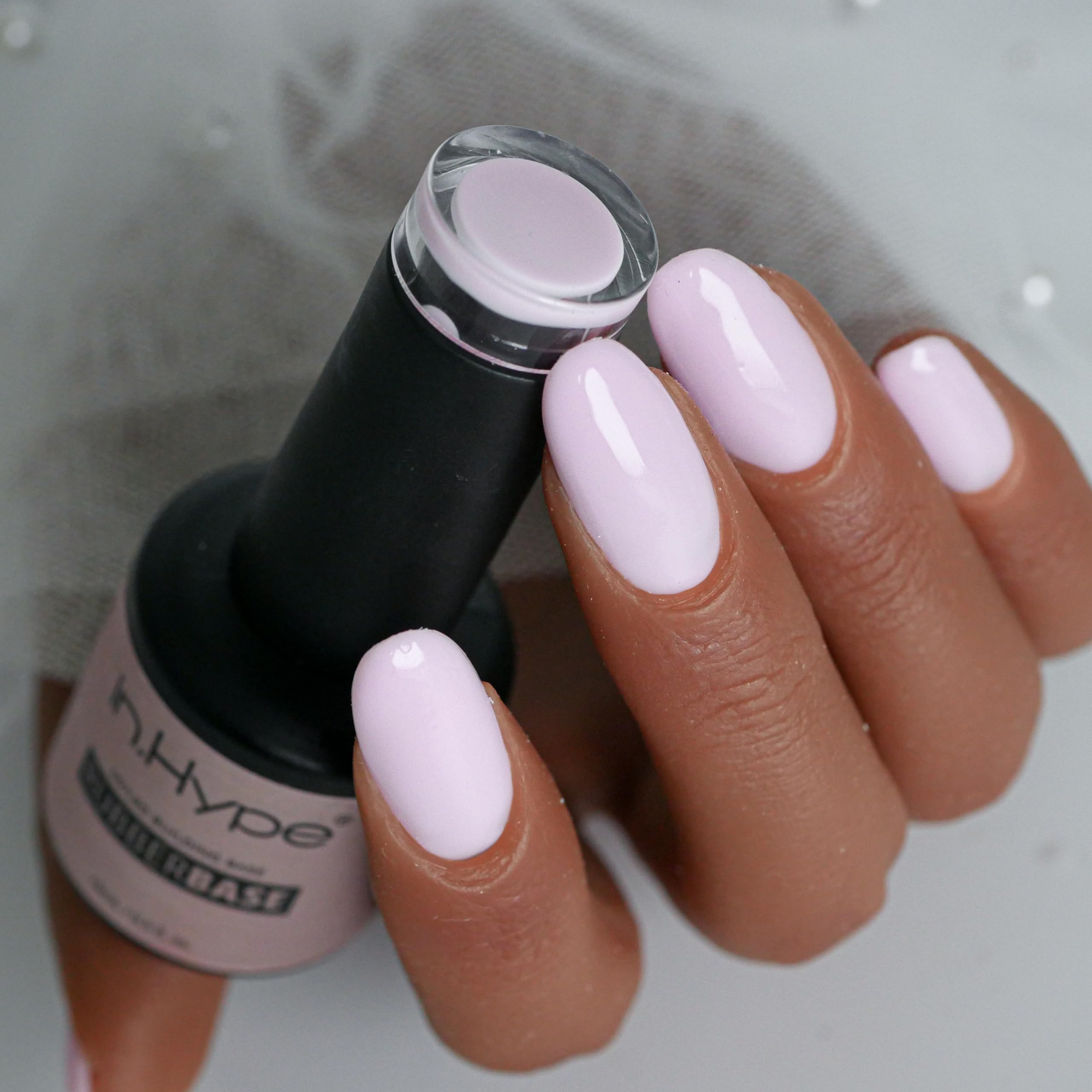 IN.HYPE N.HYPE Rubber Base Coat – Pro Cover Base, UV/LED Cure (Soak Off Lily)