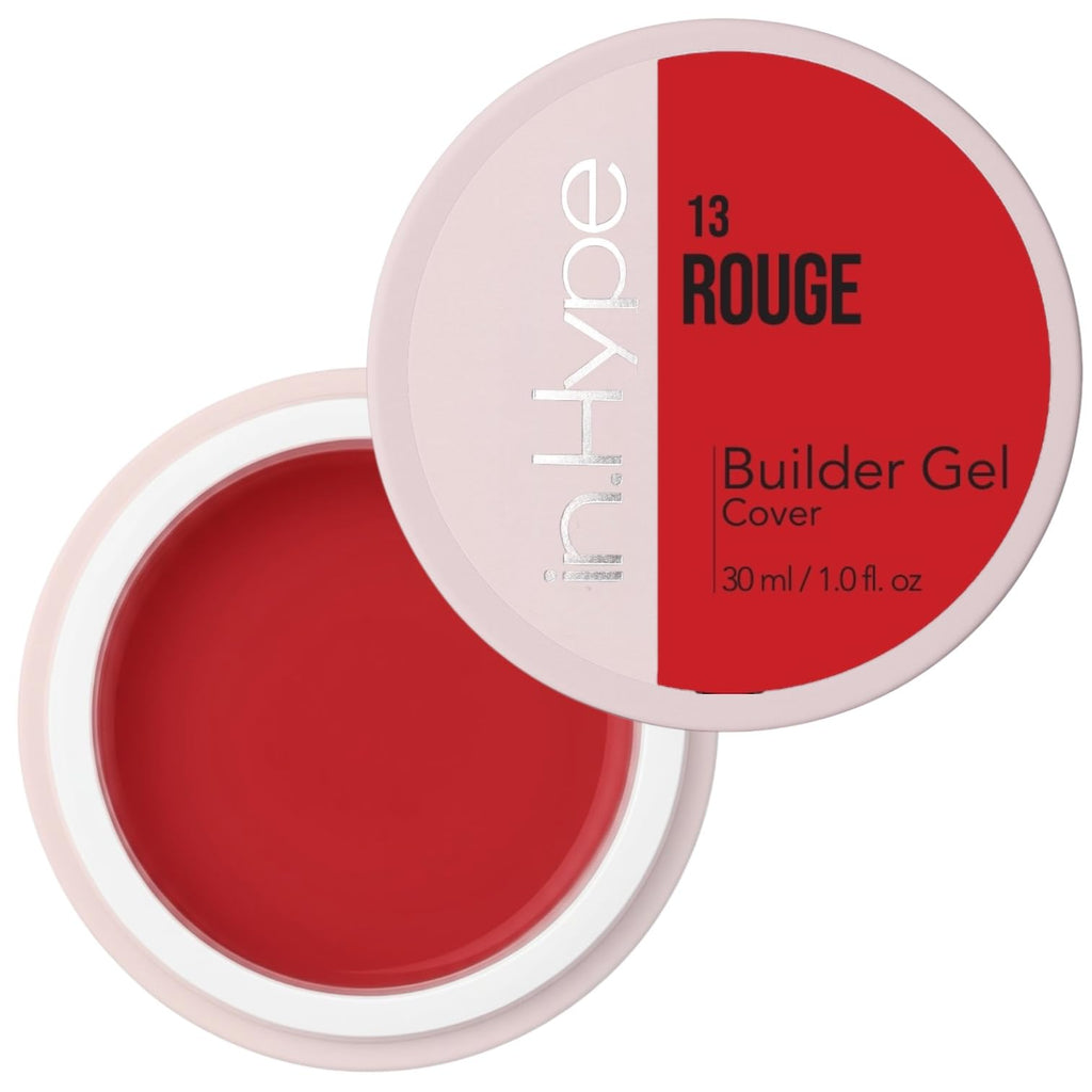 IN.HYPE Sculpting Builder Gel - Nail Extensions & Strengthening (Red Rouge)