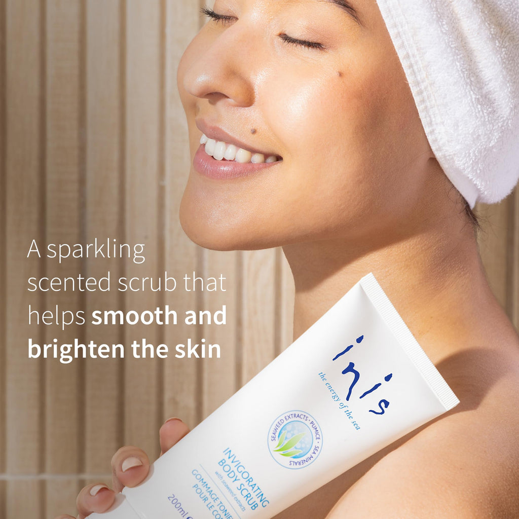 Inis the Energy of the Sea Scented Body Scrub - Exfoliating Pumice & Seaweed, 7oz