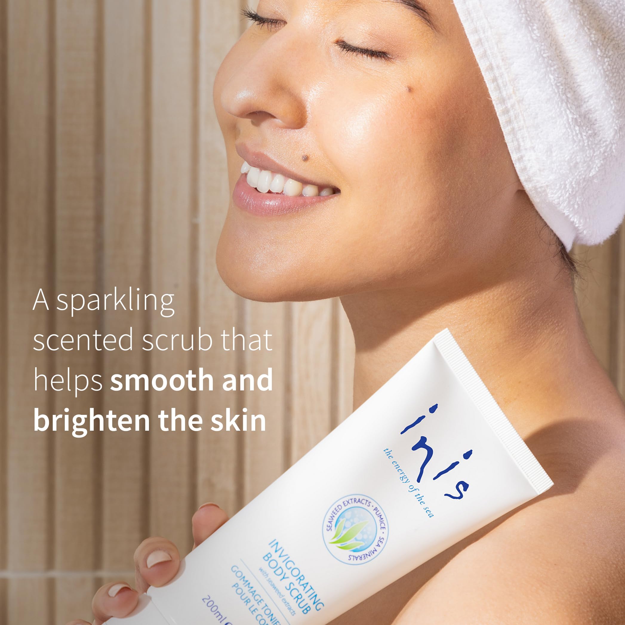 Inis the Energy of the Sea Scented Body Scrub - Exfoliating Pumice & Seaweed, 7oz