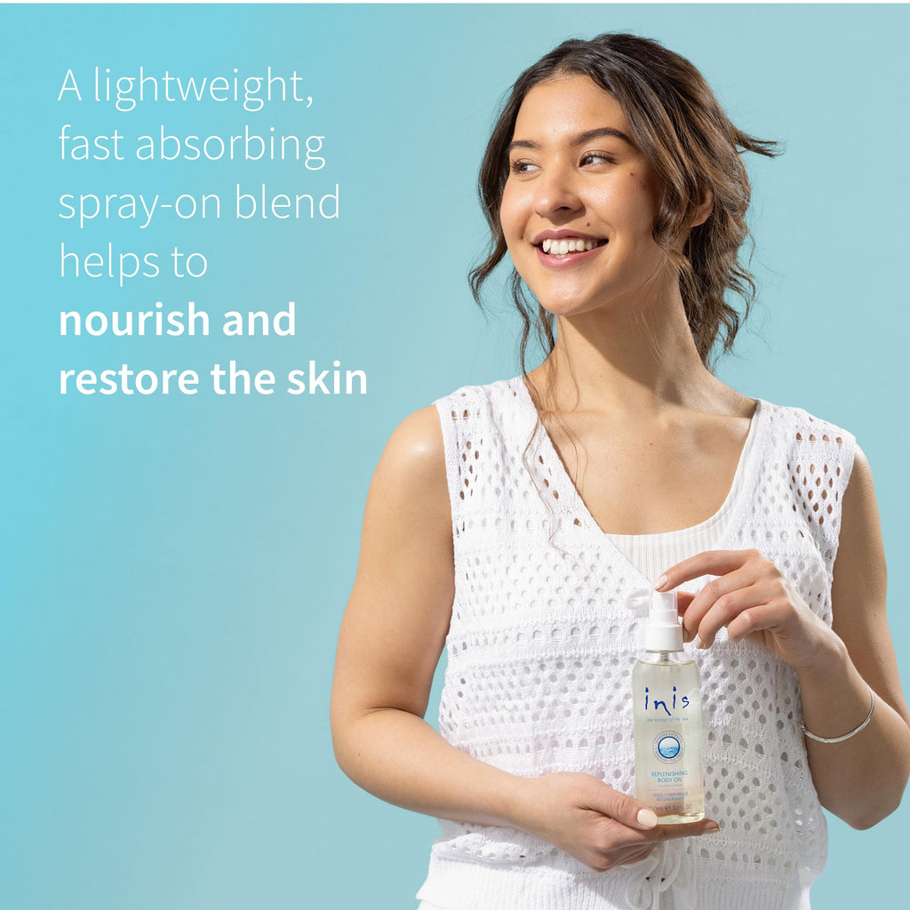 Inis the Energy of the Sea Replenishing Body Oil - Fast Absorbing Spray - 5 Fl Oz