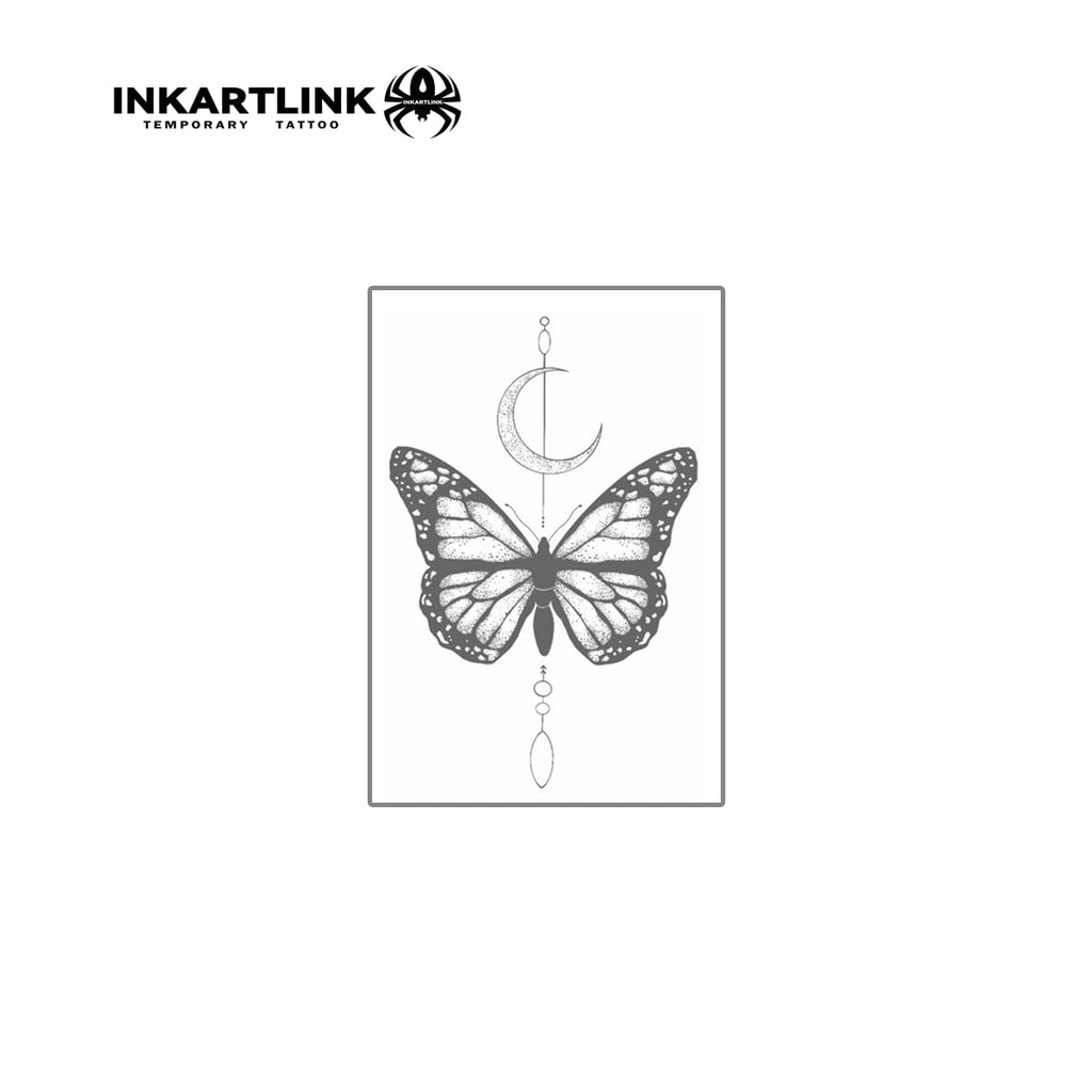 INKARTLINK Semi Permanent Tattoos – Realistic, Waterproof, 3 Sheets (Butterfly)
