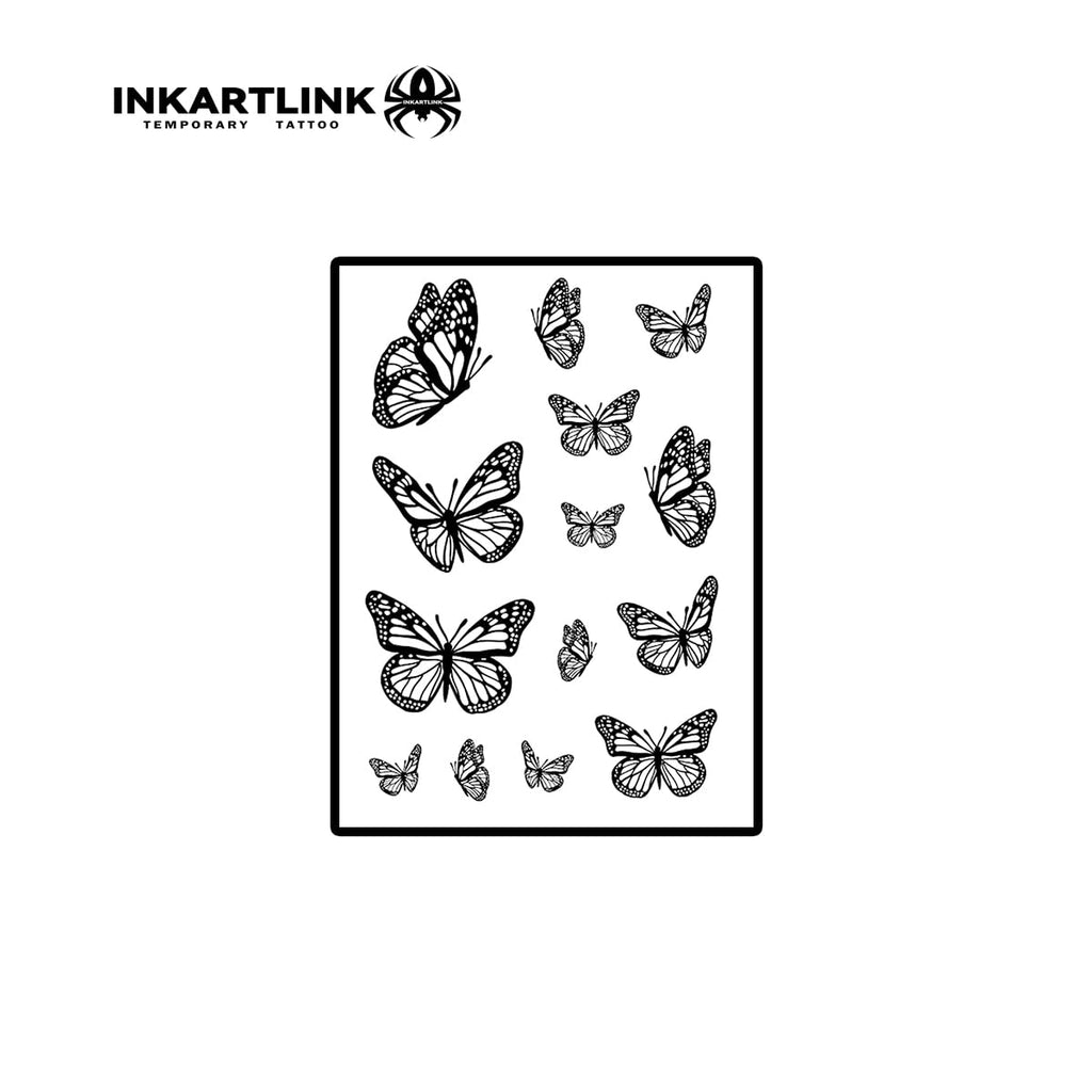 INKARTLINK Semi-Permanent Butterfly Tattoo — Realistic & Waterproof