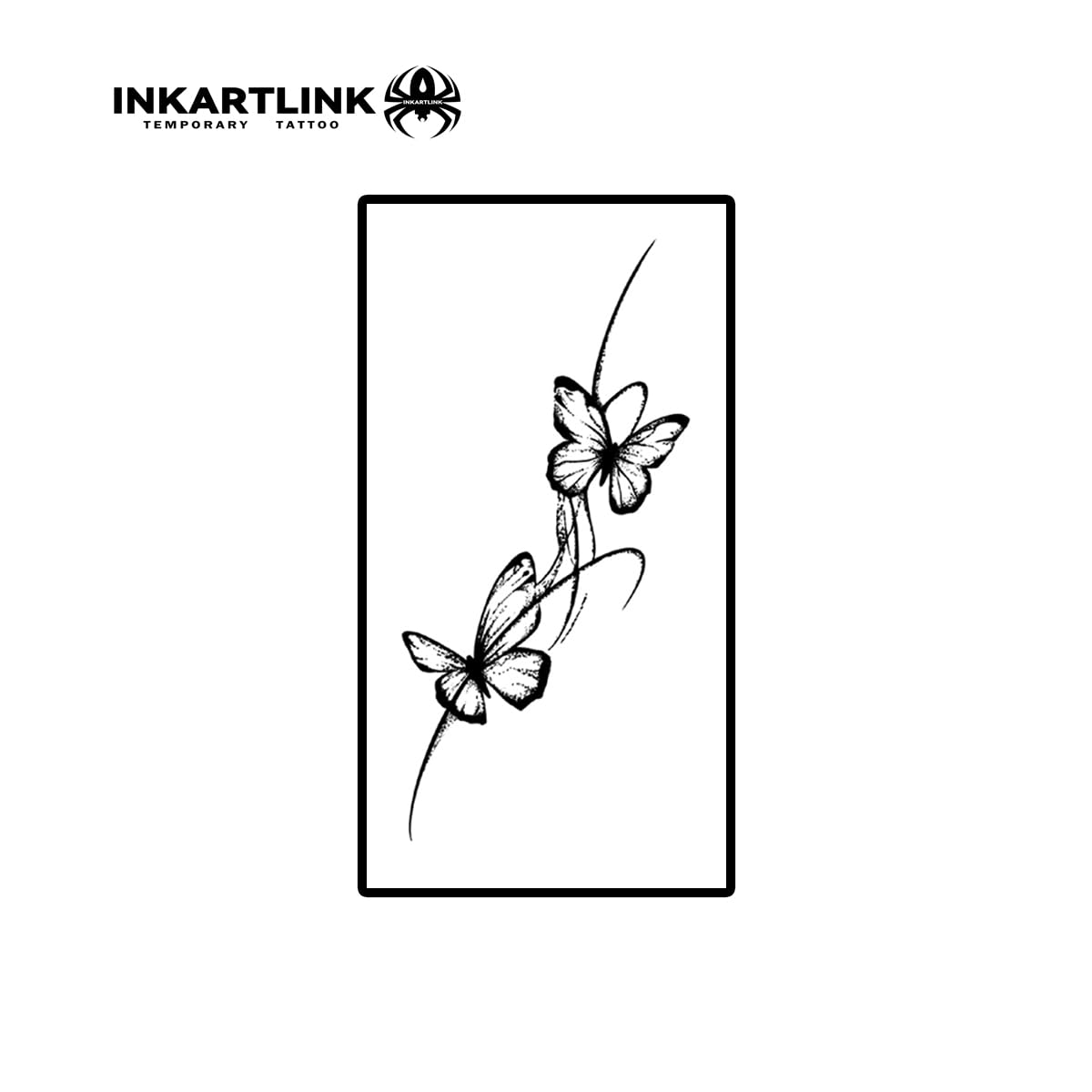 INKARTLINK Butterfly 11 Semi-Permanent Tattoos for Women – Waterproof & Lasts 7–14 Days