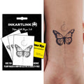 INKARTLINK Semi Permanent Tattoos – Realistic, Waterproof, 3 Sheets (Butterfly)