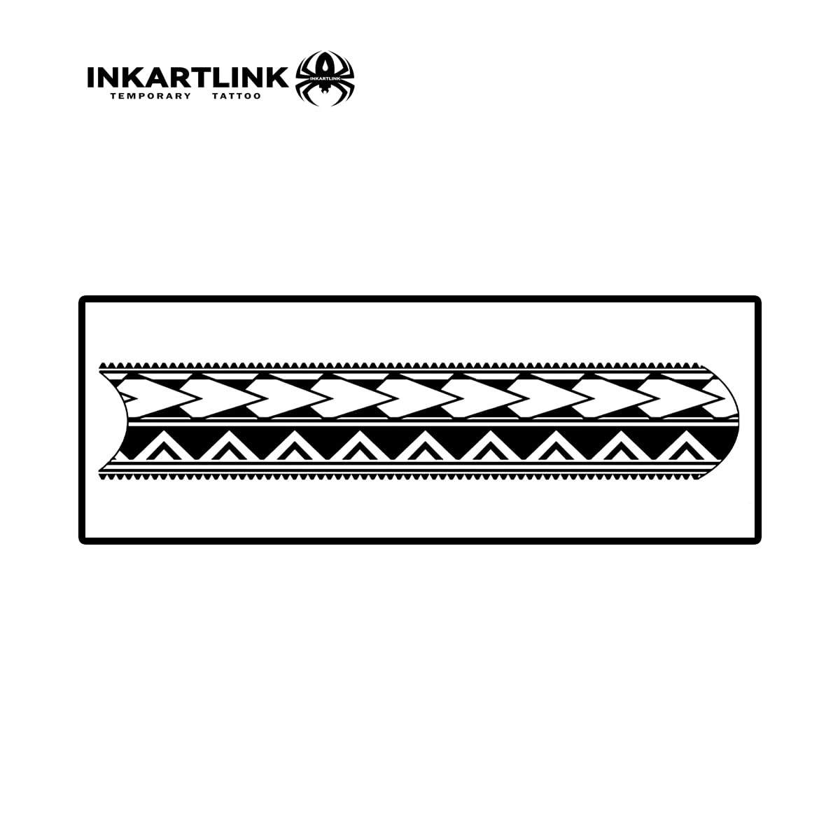 INKARTLINK Semi-Permanent Tattoo Armband 6 – Realistic, Waterproof, Non-Reflective