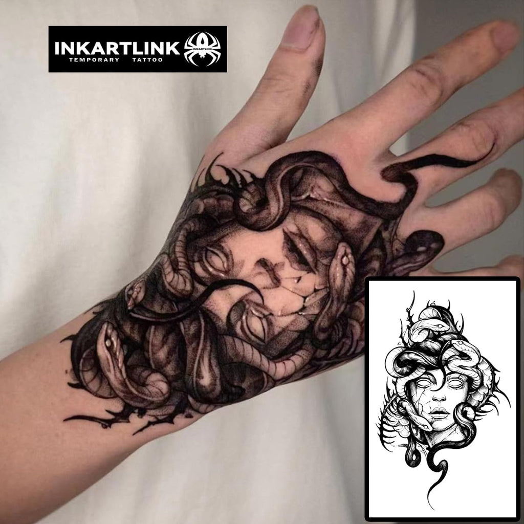 INKARTLINK Semi-Permanent Tattoos – Realistic, Waterproof Arm Tattoos | Femme Fatale
