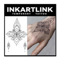 INKARTLINK Temporary Tattoos - 2 Sheets, Realistic & Waterproof, Lasts 1-2 Weeks