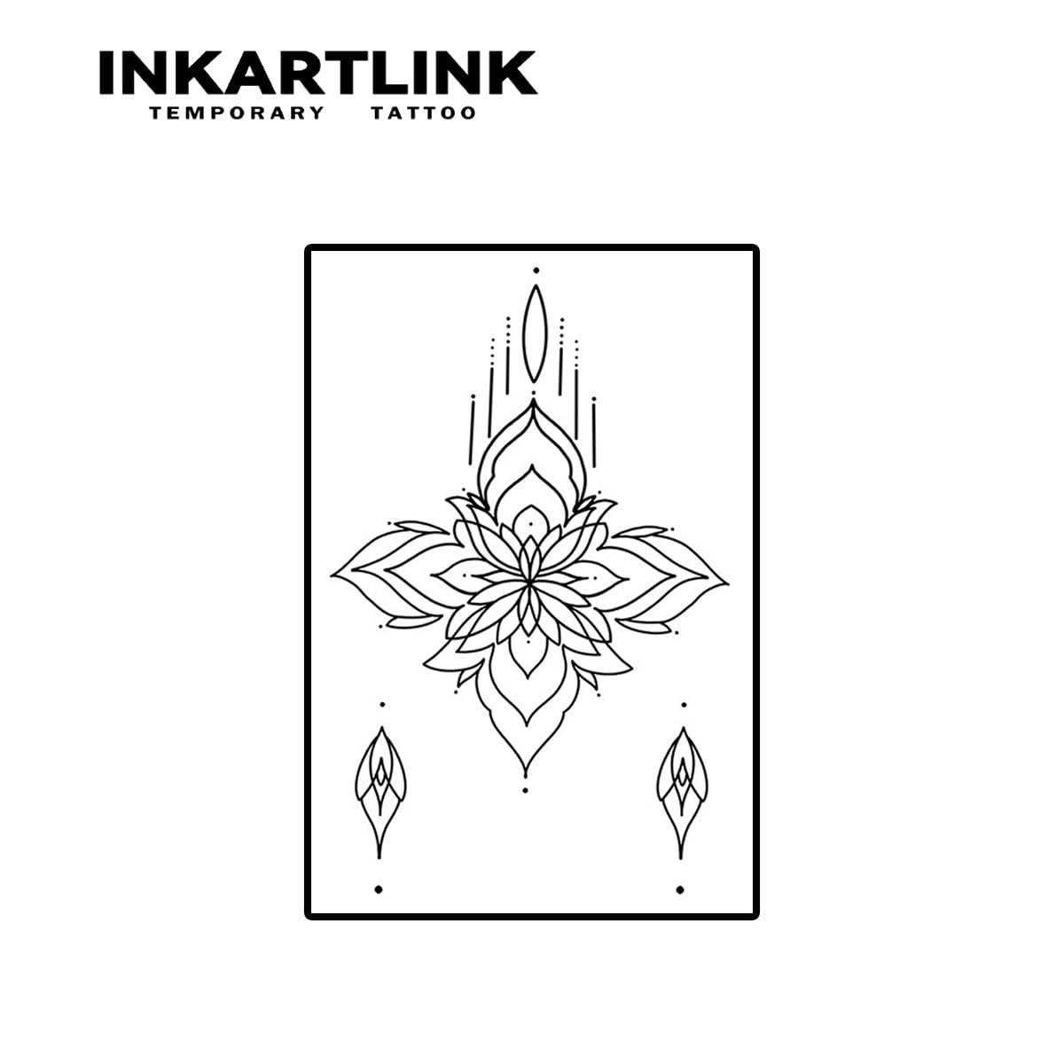 INKARTLINK Temporary Tattoos - 2 Sheets, Realistic & Waterproof, Lasts 1-2 Weeks