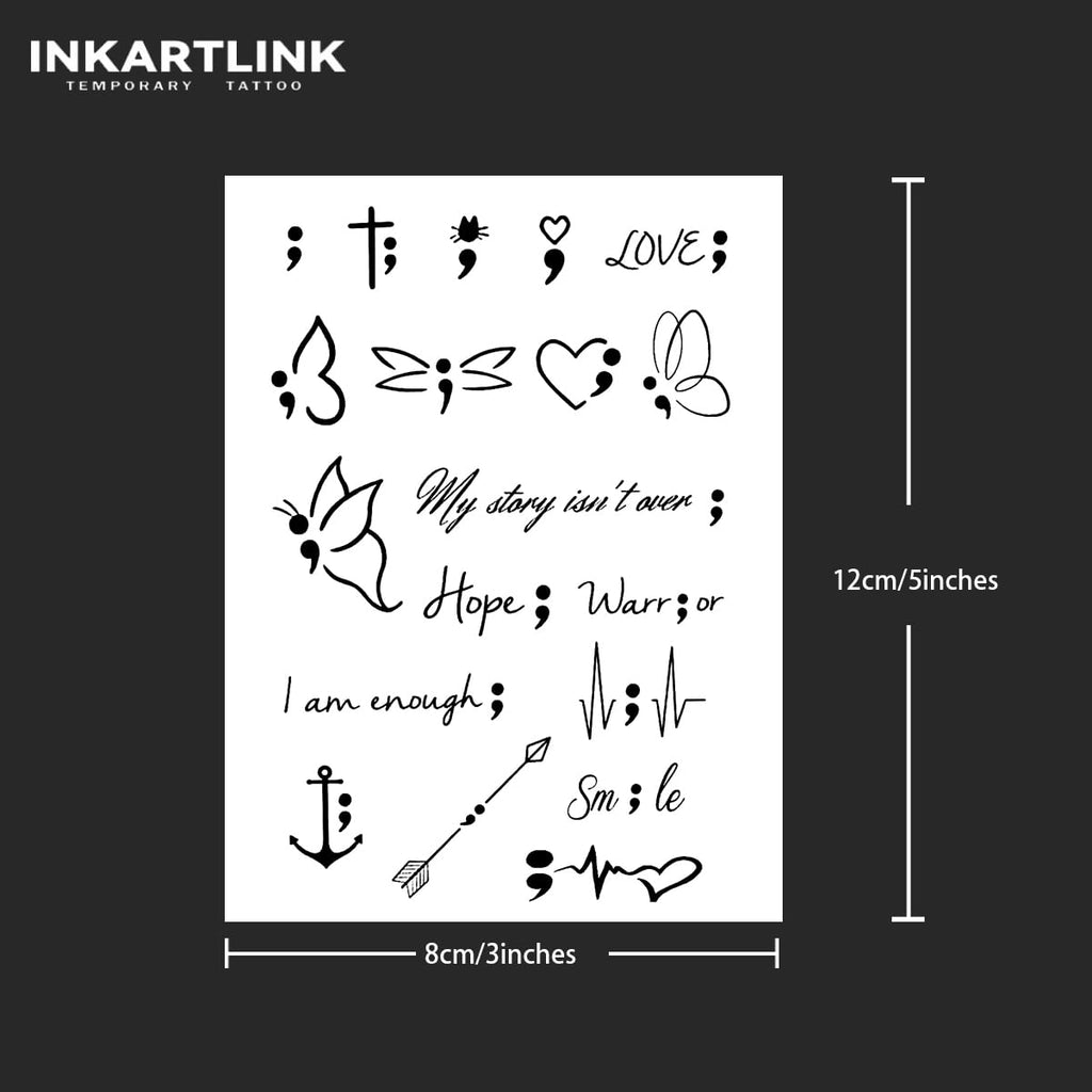 INKARTLINK Tattoo Tech – Realistic Semi-Permanent Tattoos (2 Sheets) – 1-2 Weeks, Waterproof