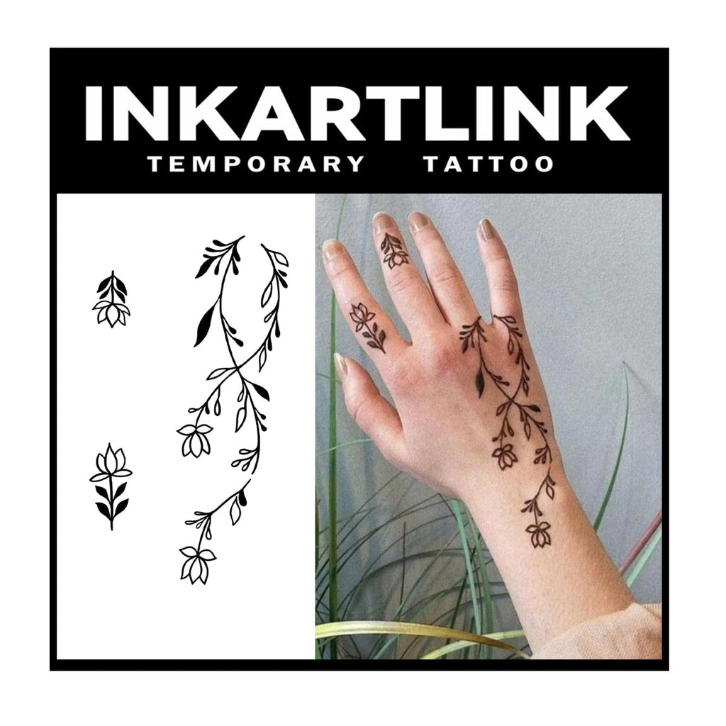 INKARTLINK Temporary Tattoos – Large 2 Sheets, Semi-Permanent Realistic Body Art (Waterproof, 1–2 Weeks)