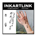 INKARTLINK Temporary Tattoos – Large 2 Sheets, Semi-Permanent Realistic Body Art (Waterproof, 1–2 Weeks)