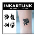 INKARTLINK Tattoo Tech – 2 Sheets Medium Semi-Permanent Tattoos for Adults | Realistic, Waterproof, Lasts 1-2 Weeks