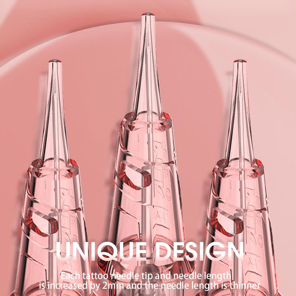 INKin Ultra-Fine PMU Needles – 5RL 0.18mm, Soft Round-Tip Cartridges for Brows, Lips & Eyeliner