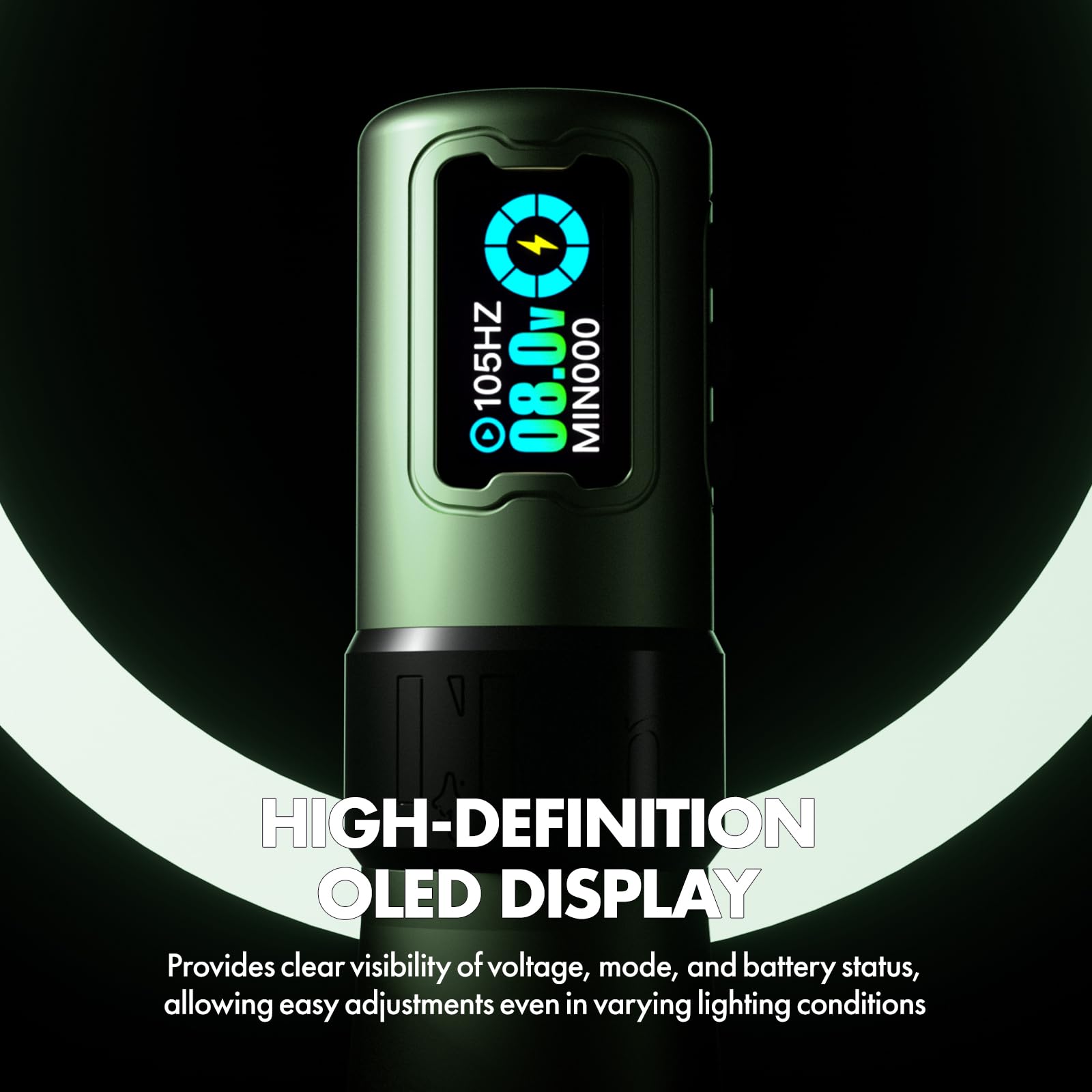 INKin Rampage Wireless Tattoo Machine — 4.0mm Stroke, 39mm Grip, 10,000 RPM Brushless Motor