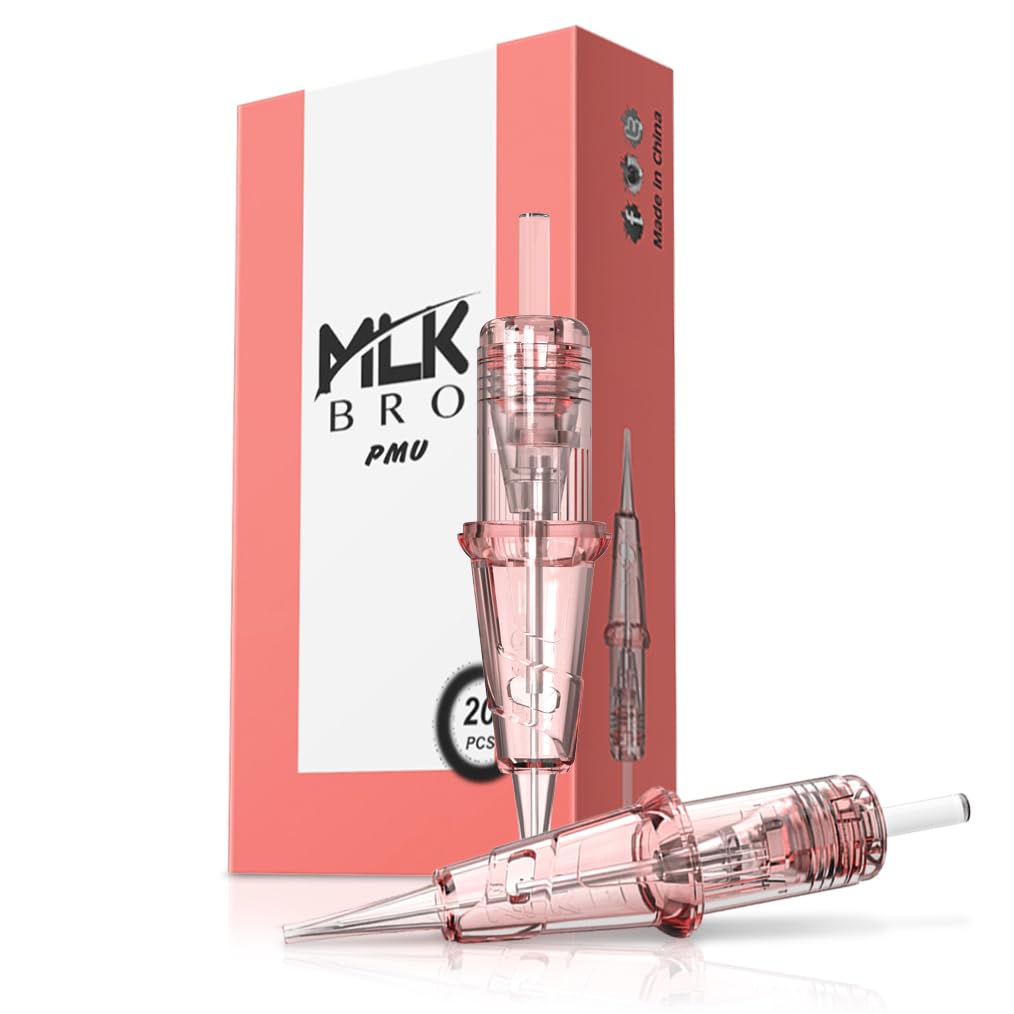 INKin Ultra-Fine PMU Needles – 5RL 0.18mm, Soft Round-Tip Cartridges for Brows, Lips & Eyeliner