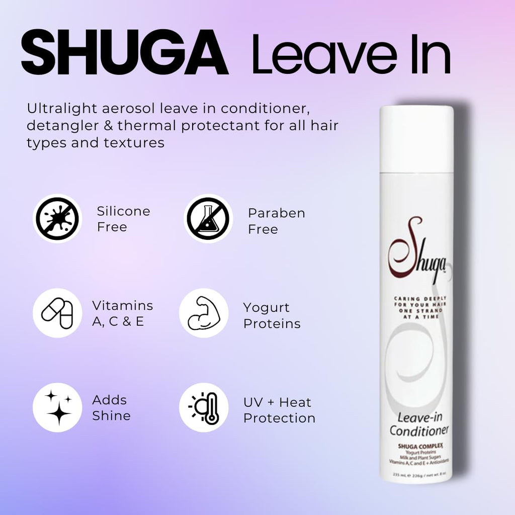 Inkursive Shuga Spray Leave-In Conditioner – Lightweight Detangler for Hair