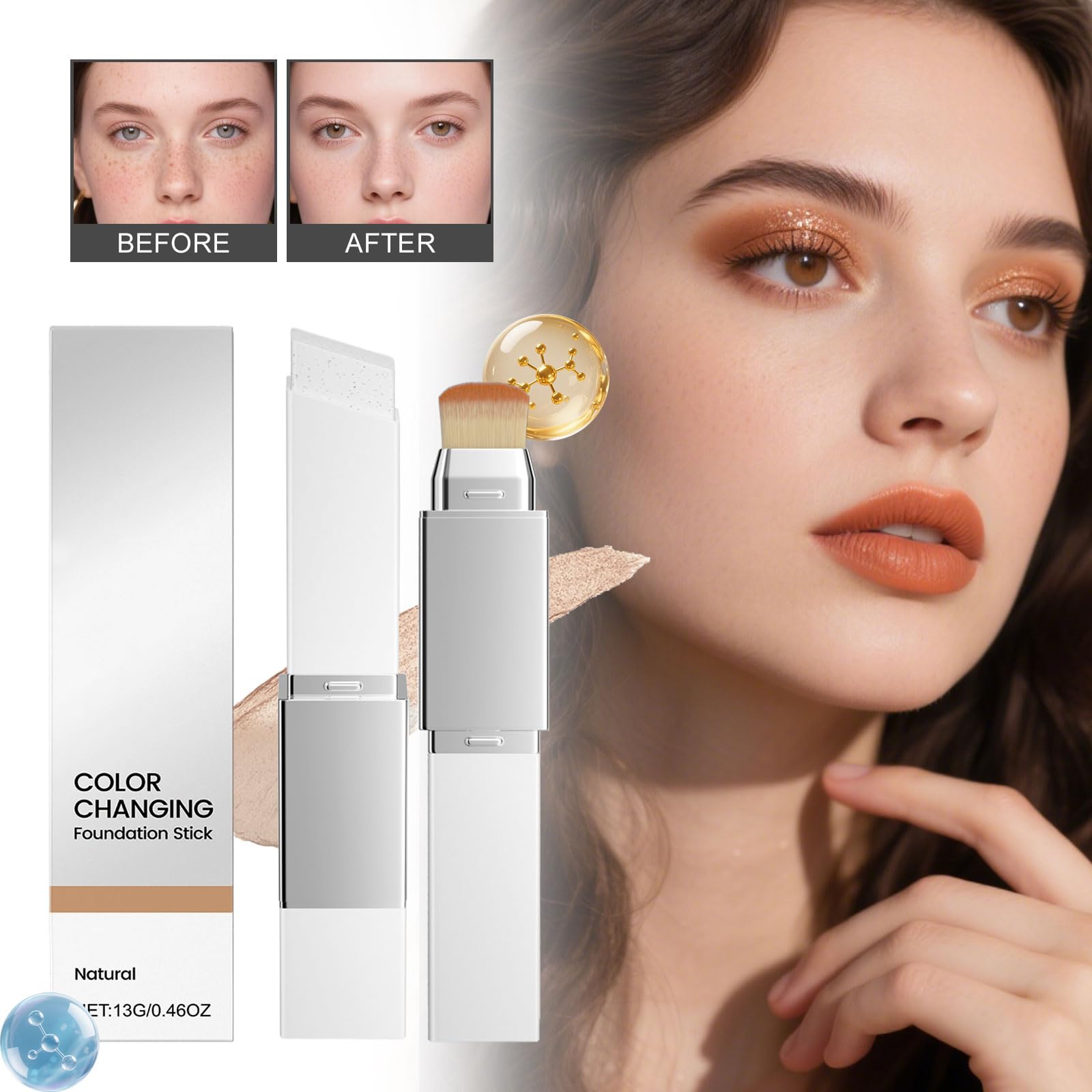 INMT New Blanc Cover Cream Stick V — Color-Changing Foundation & Hydrating Concealer Base
