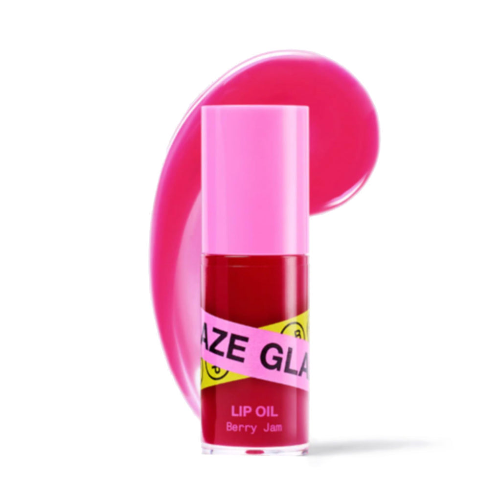 Innbeauty Project Glaze Lip Oil Berry Jam – Hydrating Vegan Lip Oil Gloss Hybrid, 0.2 OZ