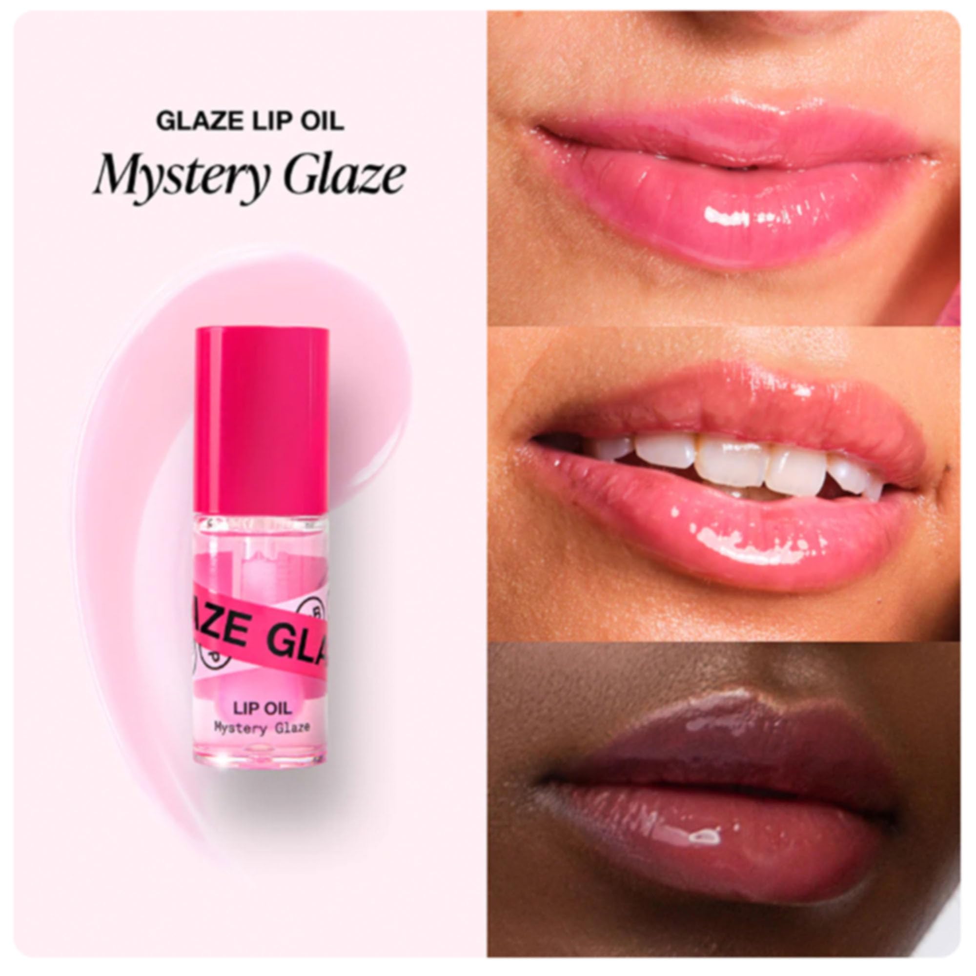 Innbeauty Project Glaze Lip Oil Mystery – Hydrating Vegan Gloss Hybrid, 0.2 oz