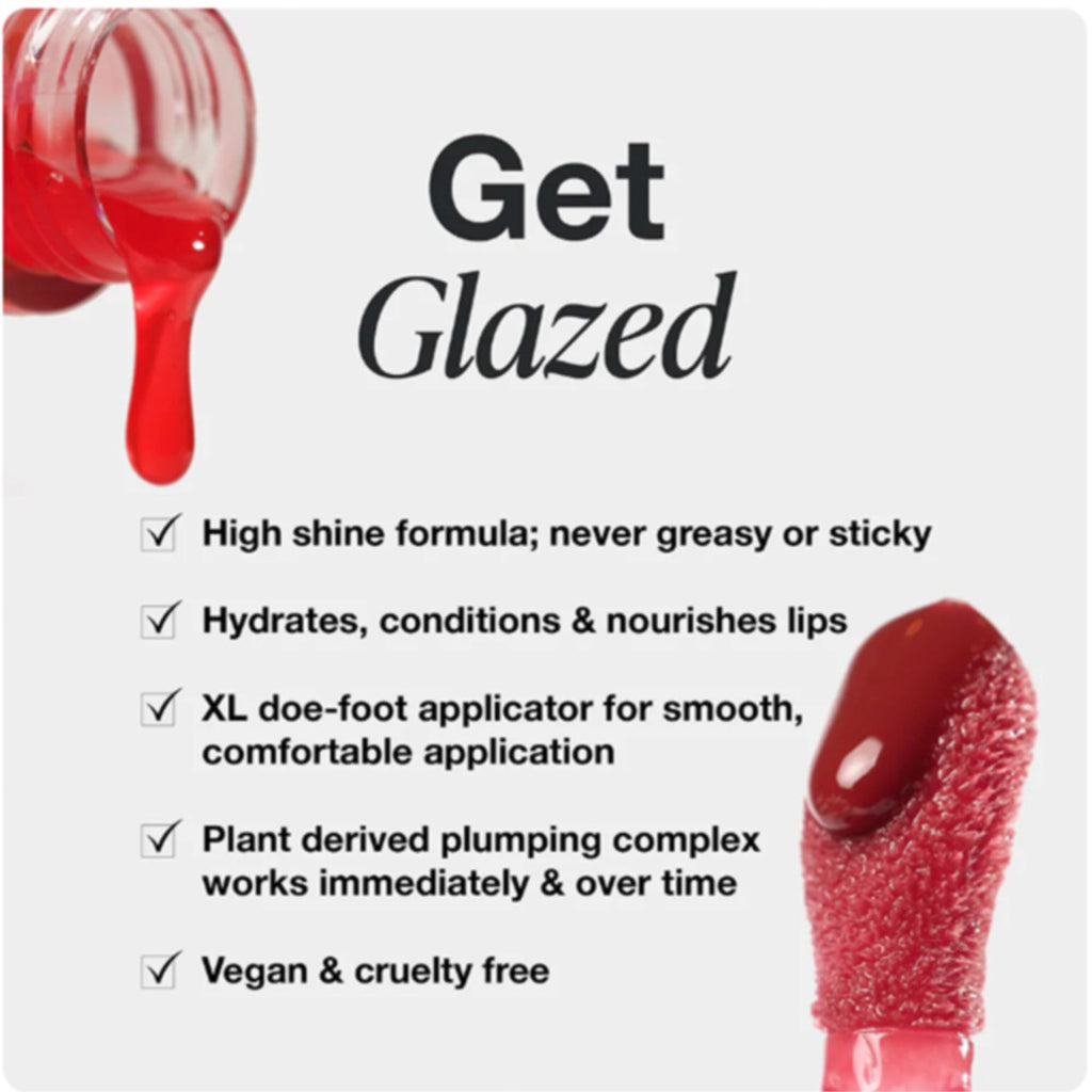 Innbeauty Project Glaze Lip Oil Berry Jam – Hydrating Vegan Lip Oil Gloss Hybrid, 0.2 OZ
