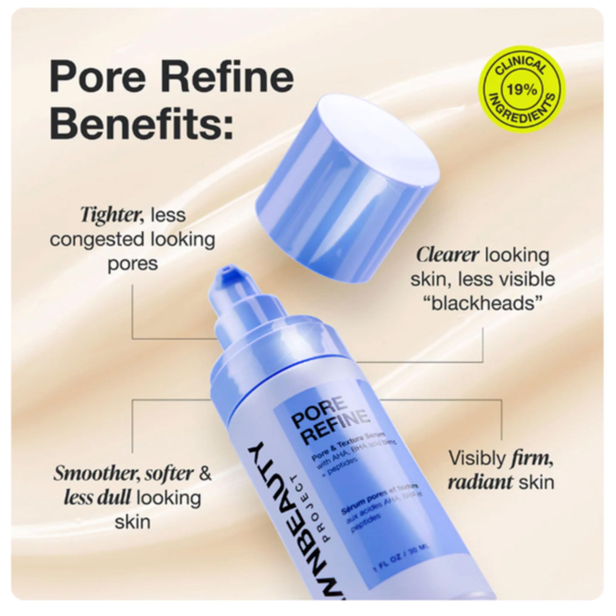 INNBEAUTY Project Pore Refine Serum – Pore Tightening & Texture Smoothing, 1 oz