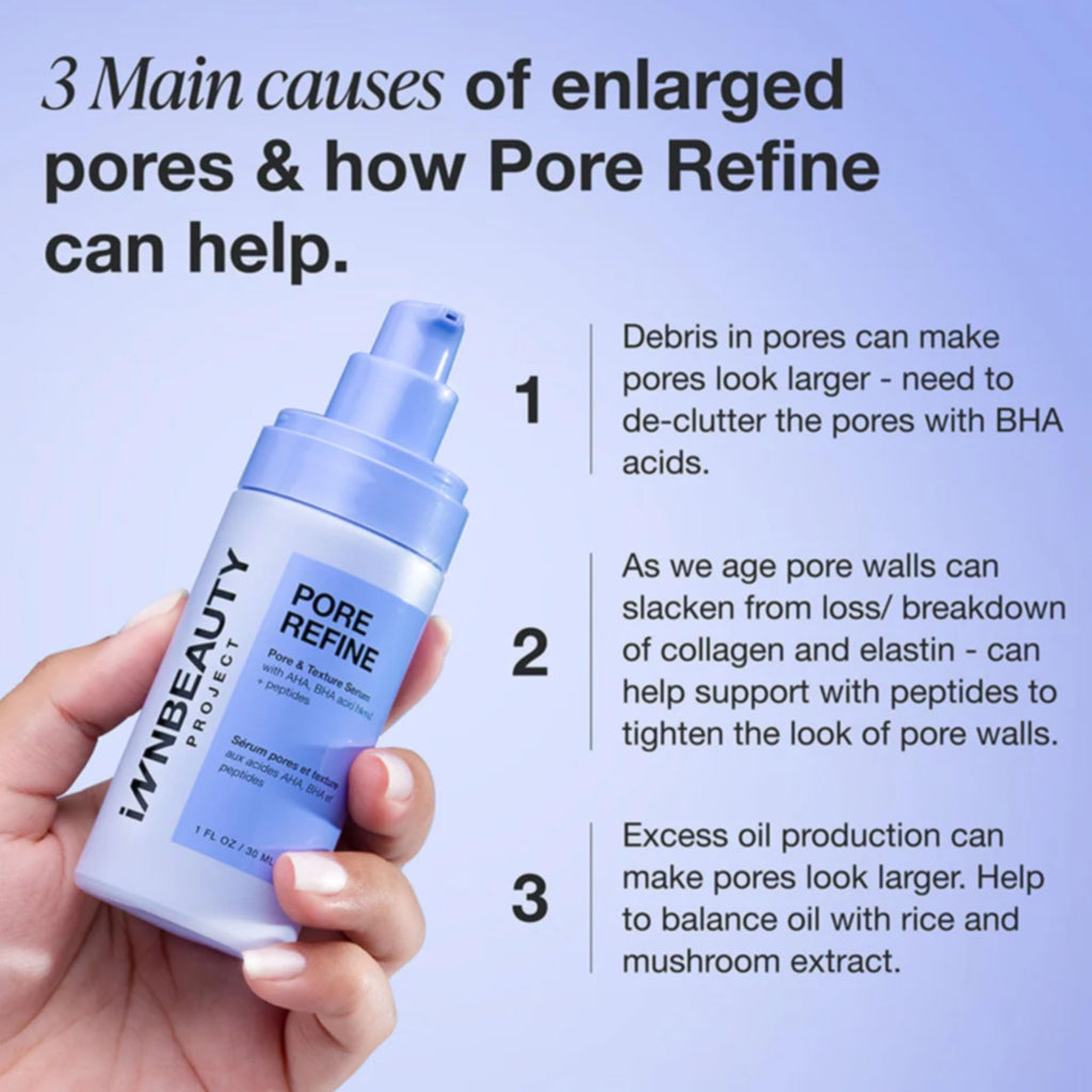 INNBEAUTY Project Pore Refine Serum – Pore Tightening & Texture Smoothing, 1 oz