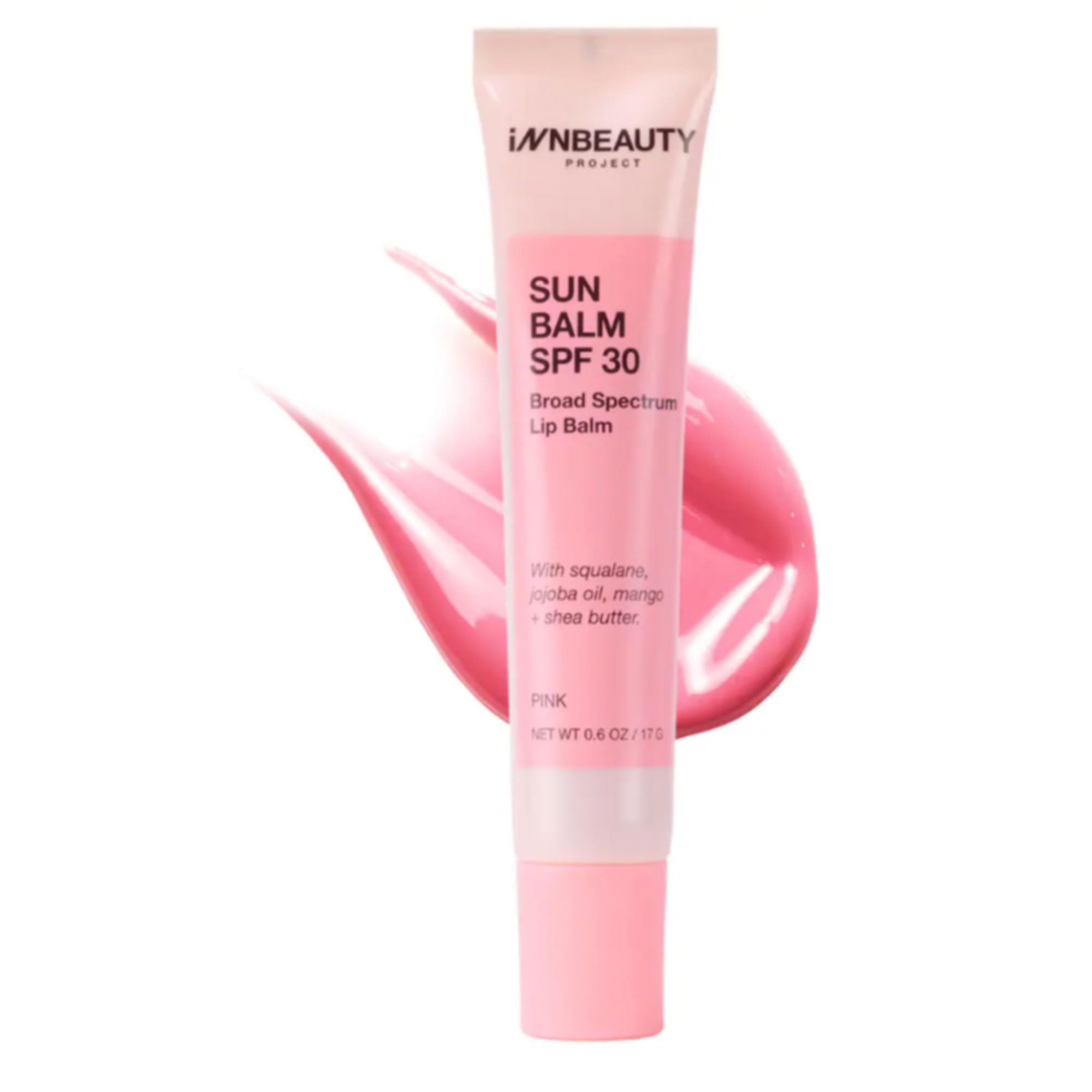 INNBEAUTY Project Sun Balm SPF 30 Lip Tint – Pink Shade, 0.6 oz
