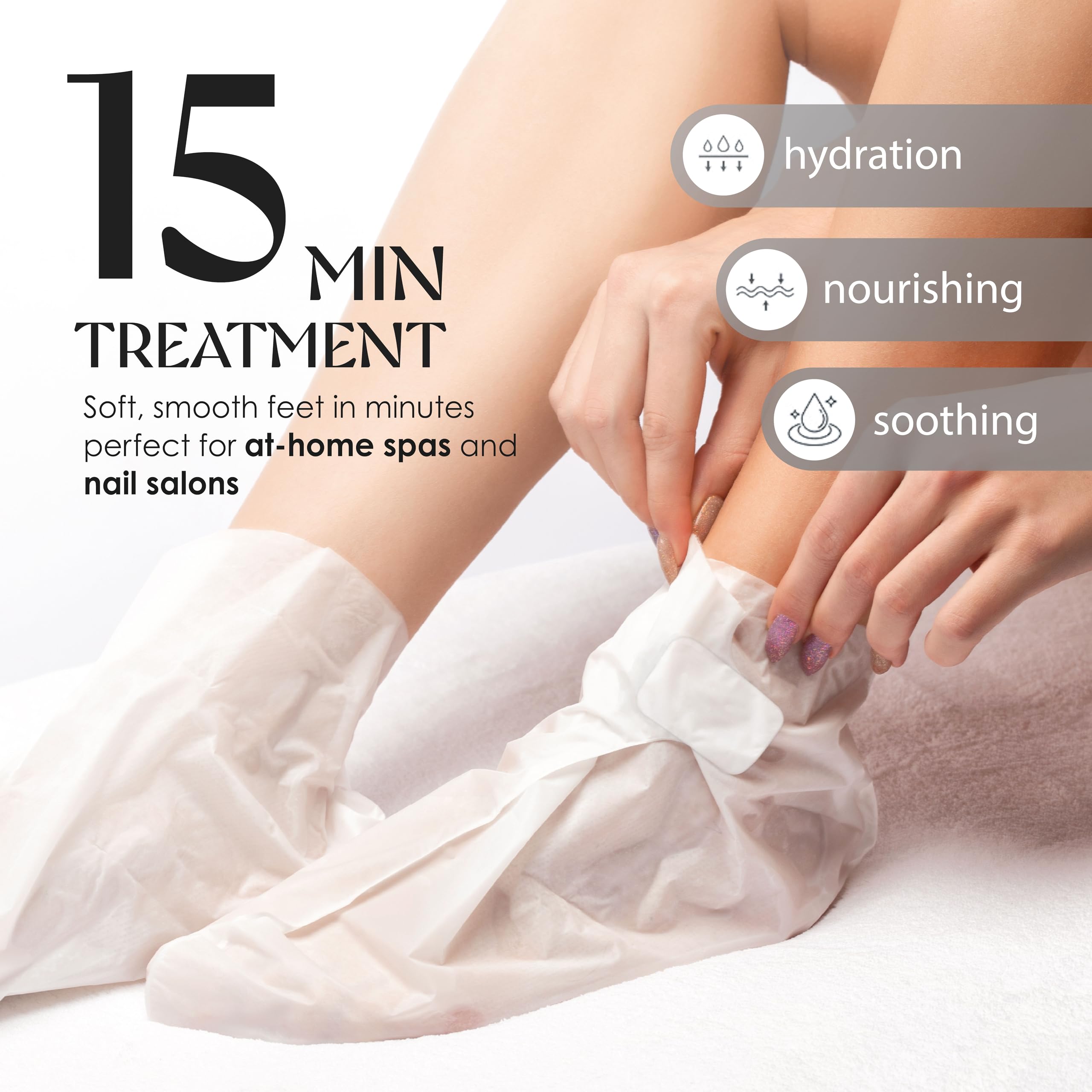 Innerest Original Derma Beauty Foot Mask – 24 Pairs Hemp Seed Moisturizing Foot Care