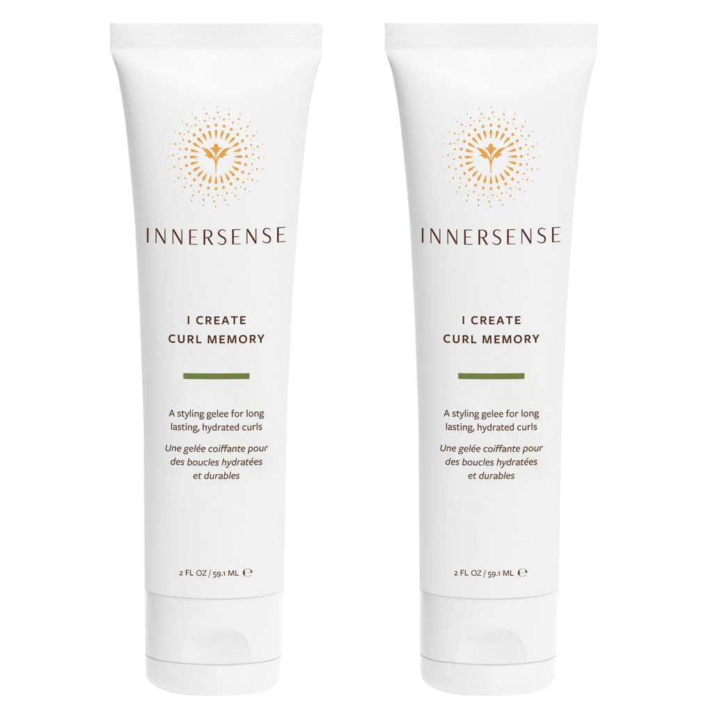 INNERSENSE I Create Curl Memory Gel – Strong Hold, Hydrating & Elongating | Non-Toxic, Cruelty-Free Haircare (2 x 2 oz / 59.1 ml)