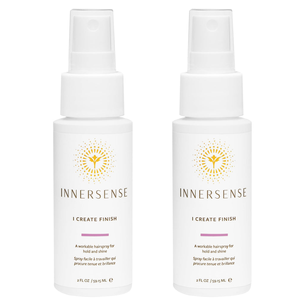 INNERSENSE I Create Finish Finishing Spray – Medium Hold, Shine, Clean Haircare (2x2 fl oz)
