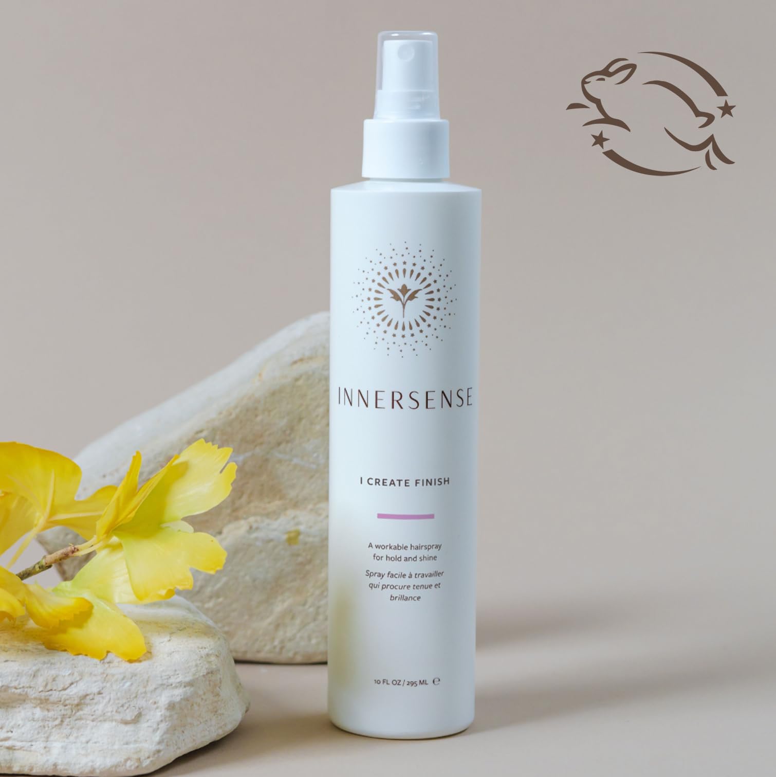 INNERSENSE I Create Finish Finishing Spray – Medium Hold, Shine, Clean Haircare (2x2 fl oz)