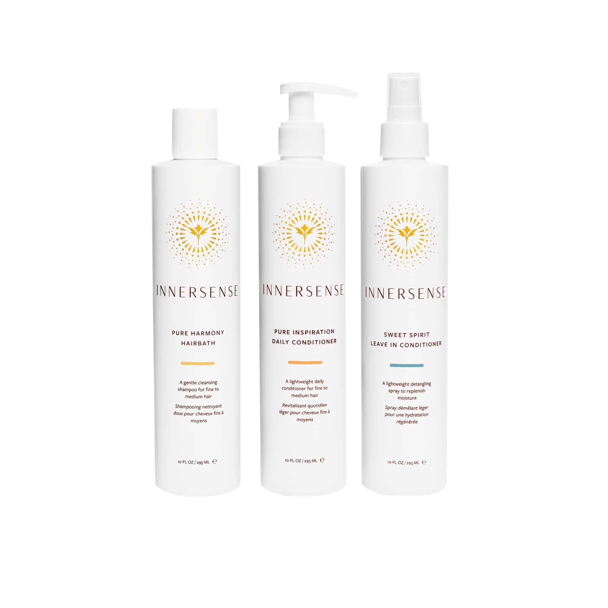 INNERSENSE Organic Beauty - The Pure Harmony Trio Collection | Non-Toxic, Cruelty-Free Haircare (Full Size)