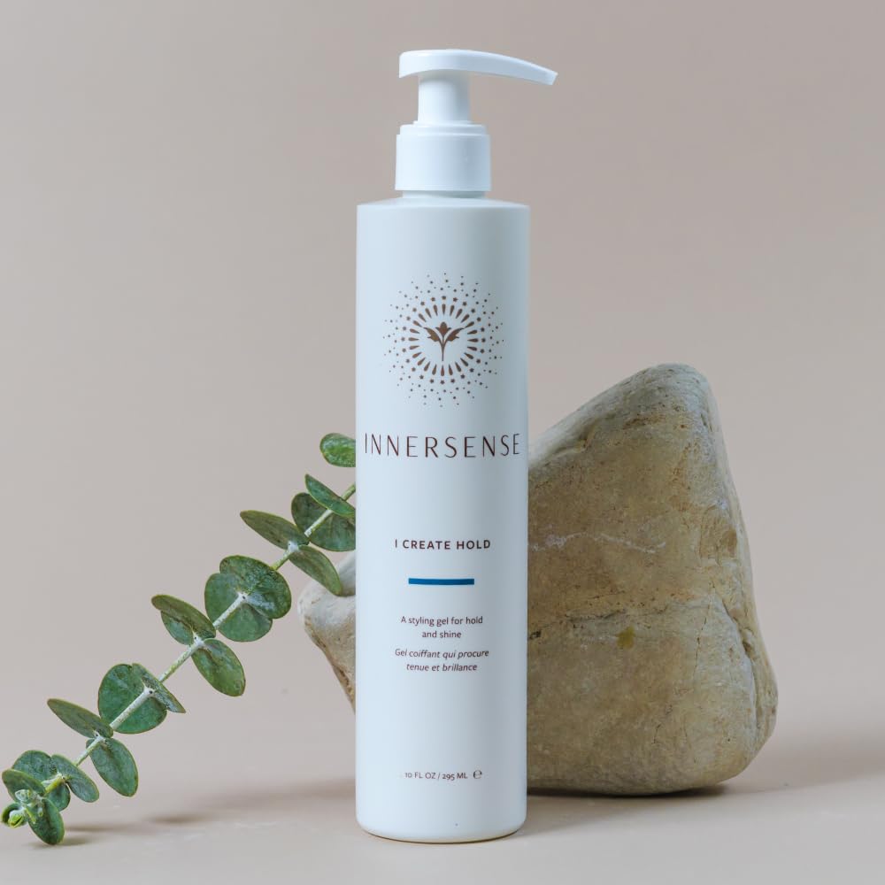 INNERSENSE I Create Hold Styling Gel – Non-Toxic, Cruelty-Free Clean Haircare (32 oz Pump Bottle)