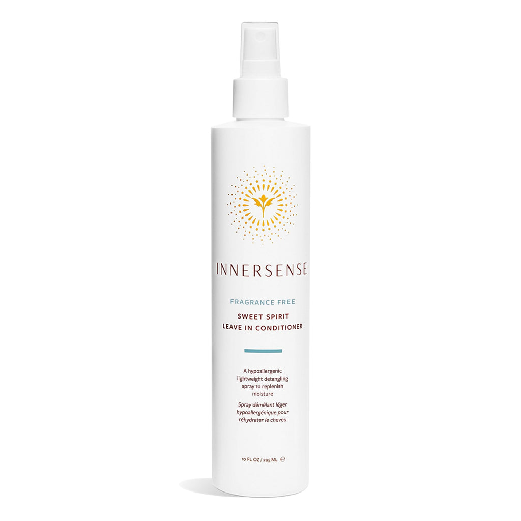 INNERSENSE Organic Beauty Sweet Spirit Leave-In Conditioner – Fragrance-Free Detangling & Hydration (10 fl oz)