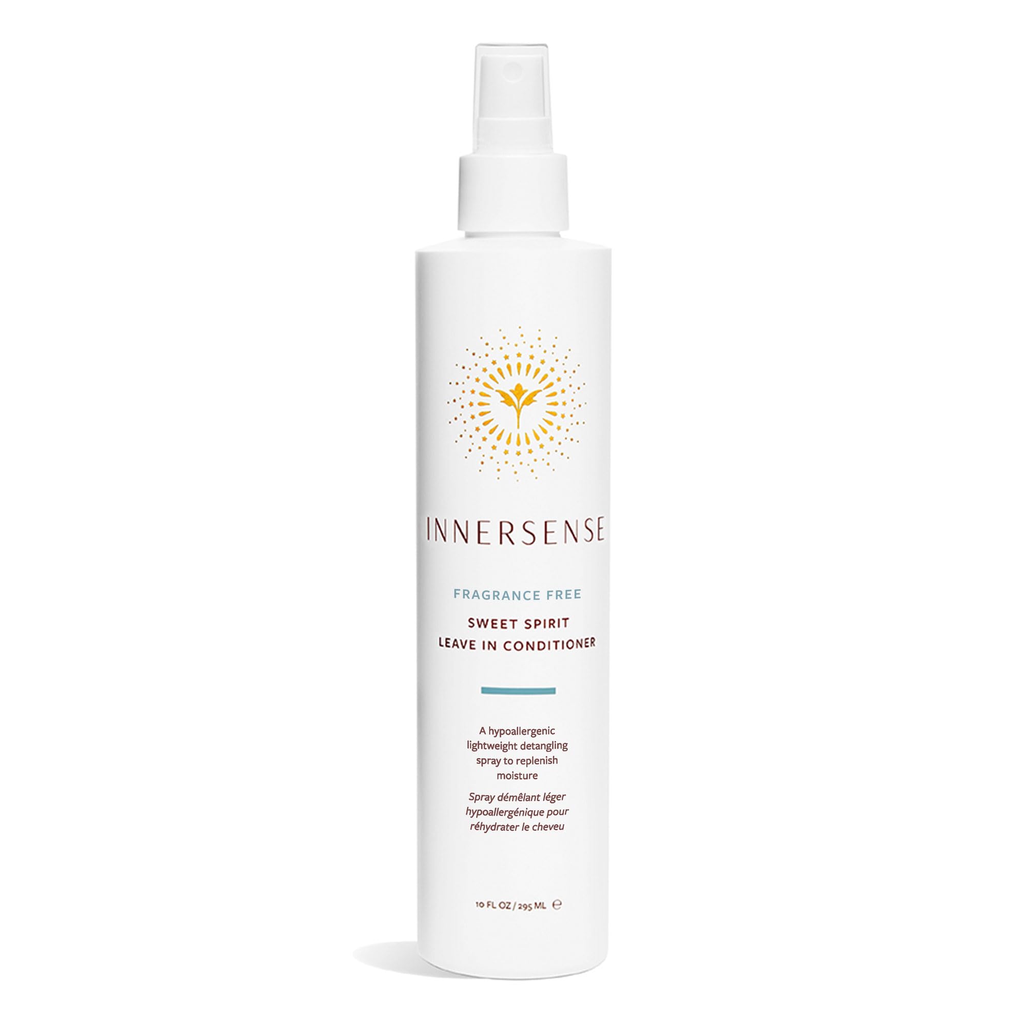 INNERSENSE Organic Beauty Sweet Spirit Leave-In Conditioner – Fragrance-Free Detangling & Hydration (10 fl oz)