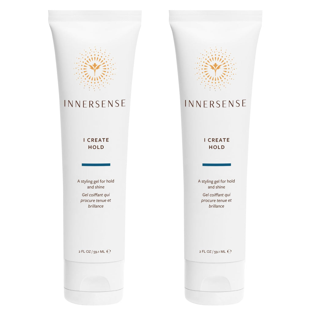 INNERSENSE I Create Hold Styling Gel – Strong Hold, Shine | Clean, Cruelty-Free (2 Pack, 2 oz each)