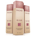 INOAR G.Hair Keratin Smoothing System Set — Deep Cleansing Shampoo, Smoothing Treatment & Finishing Mask (33.8 fl oz each)