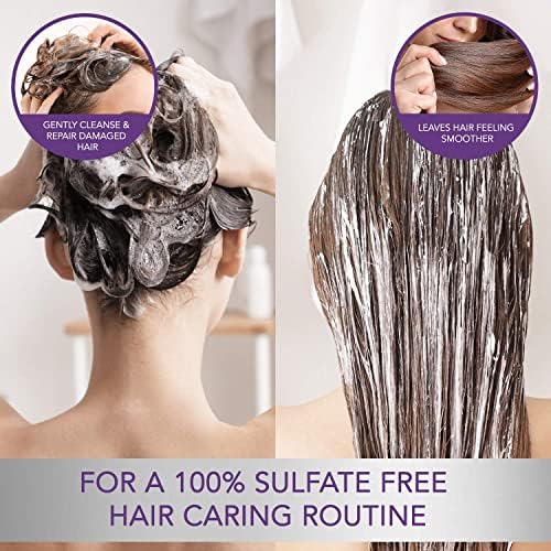 Inova Professional Silk Keratin Shampoo & Conditioner Set — Sulfate-Free, Color-Safe, Gray, 3.4 fl oz